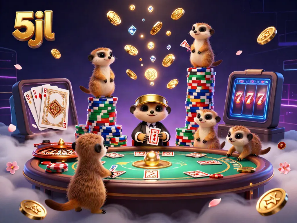 Experience thrilling casino action with 5jl meerkats in a lively gambling scene.