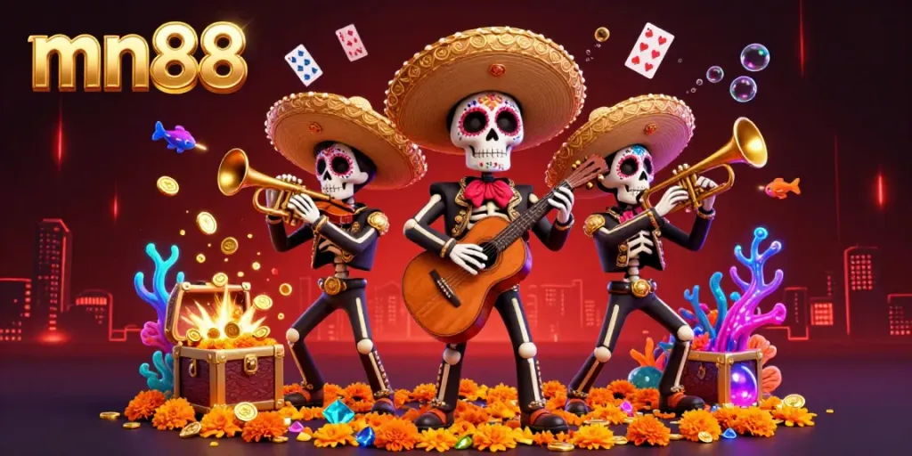 Experience the excitement of gambling with the lively mn88 mariachi scene filled with underwater treasures and gaming elements.