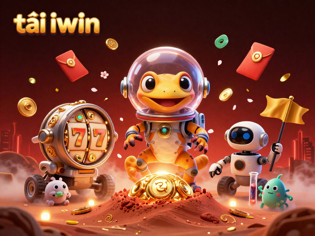 Spin to win playing tải iwin as a Martian gecko discovers a golden casino on Mars.