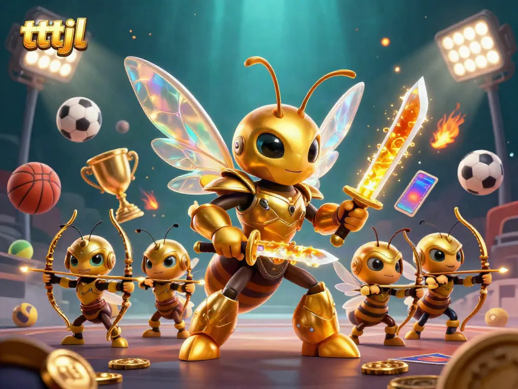 Experience thrilling action with tttjl's golden hornet samurai and sports elements coming to life.