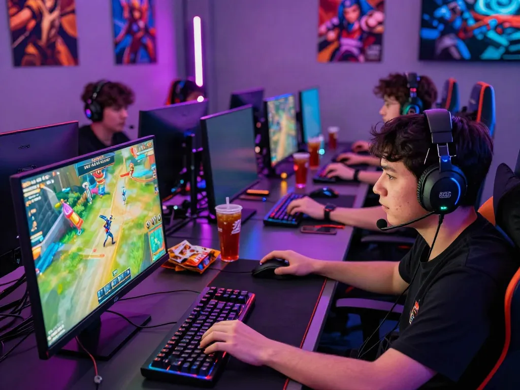 Peh888 competitive gaming environment showcasing players and vibrant game action.