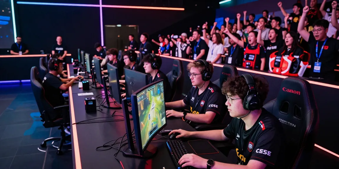 Exciting esports tournament featuring go8 players in action.