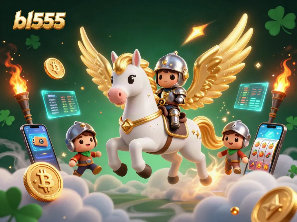 Winning big with bl555 in a vibrant 3D digital casino adventure featuring enchanted characters.
