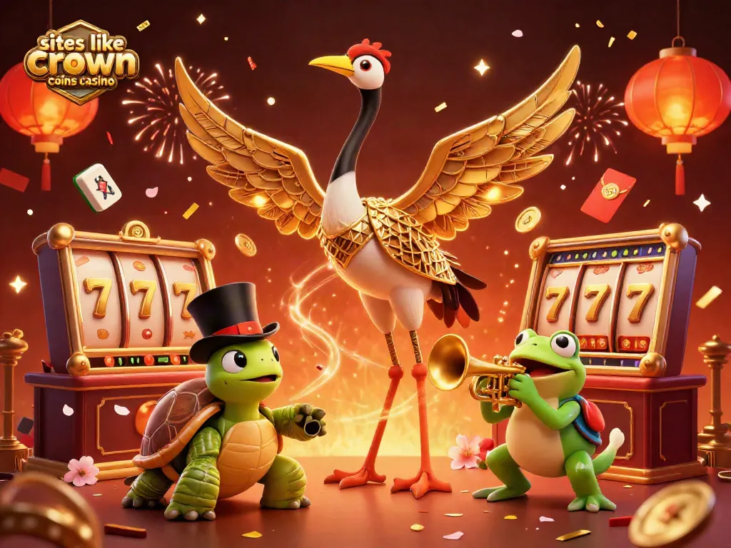 Play exciting games at sites like crown coins casino with vibrant characters and casino elements.