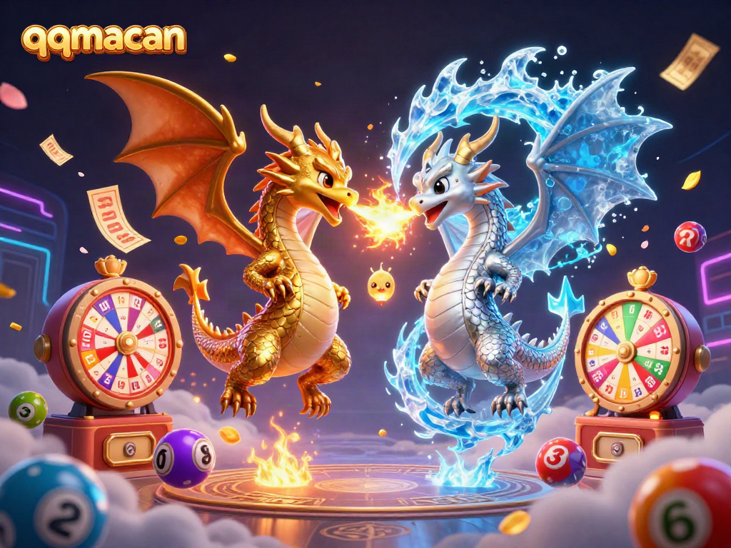 Menangkan jackpot di qqmacan dengan gambar ilustrasi kasino yang meriah dan dinamis.