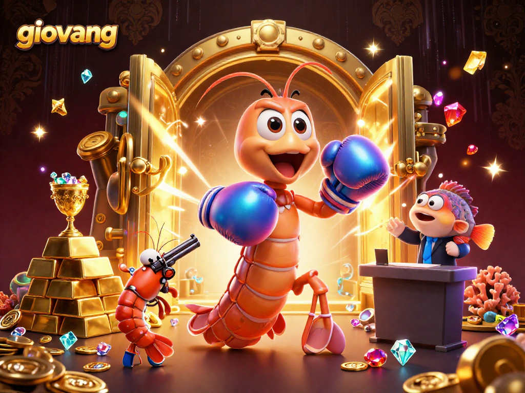 Bet on the thrilling giovang at the lively online casino with vibrant characters and sparkling treasures.