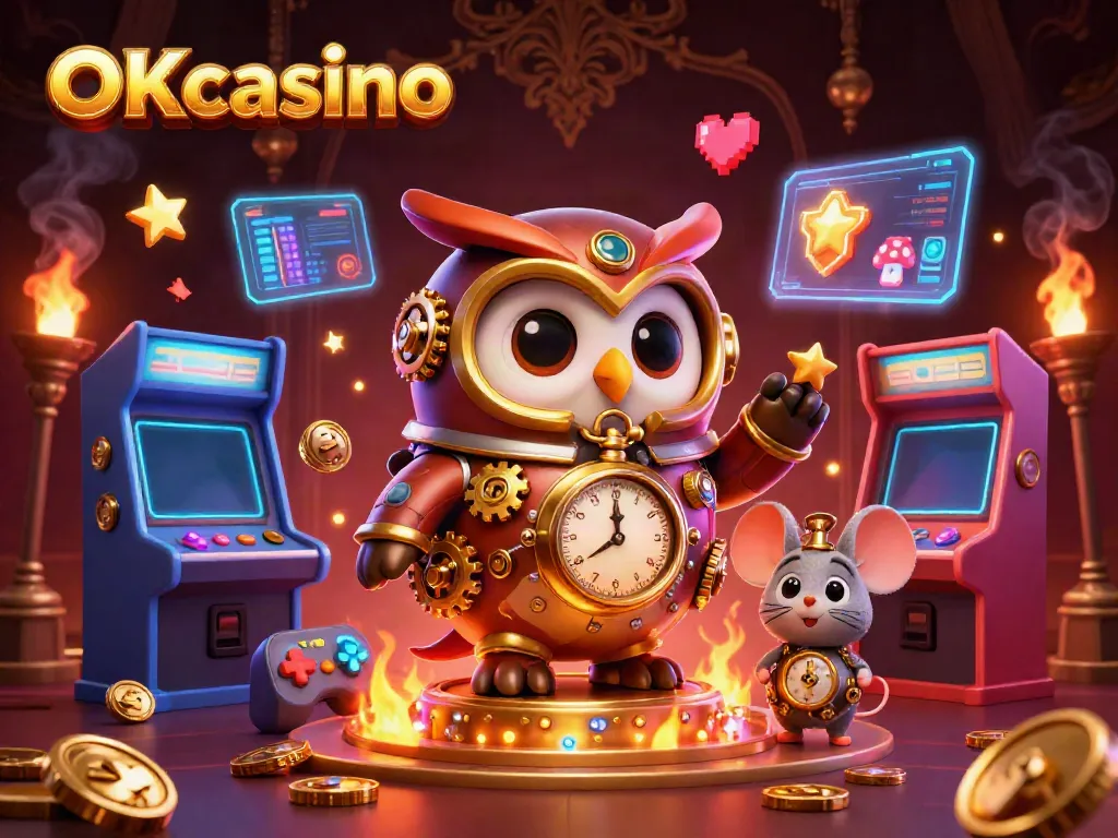 OKcasino สนุกสนานไปกับภาพของนกฮูกนักเดินทางในคาสิโนยุควิคตอเรียที่ผสมผสานกับฮอโลกราฟ