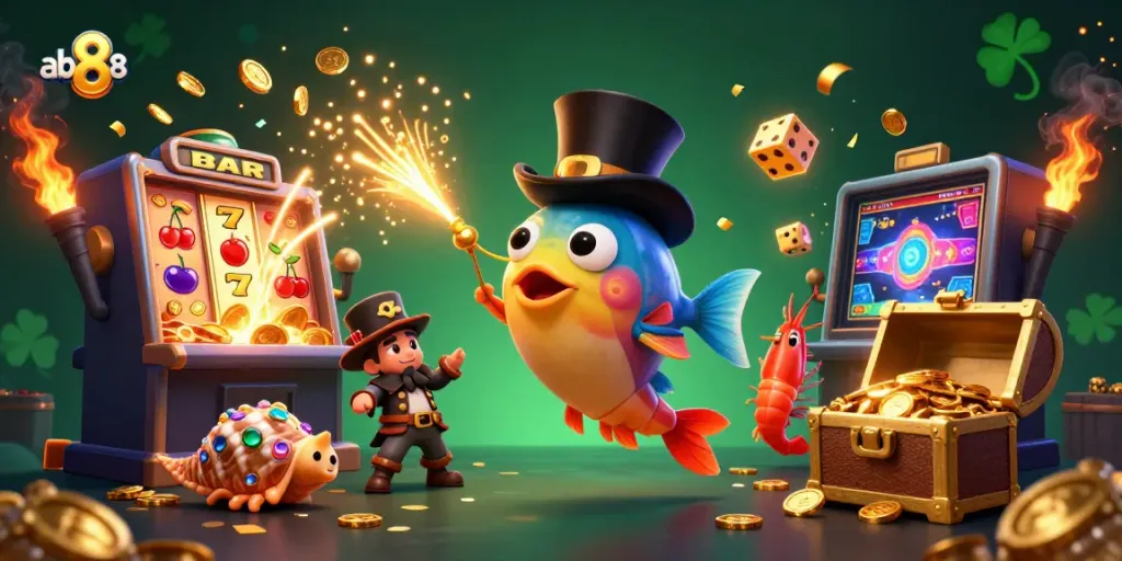 Engage with abc8's thrilling online casino experience featuring slots and golden treasures.
