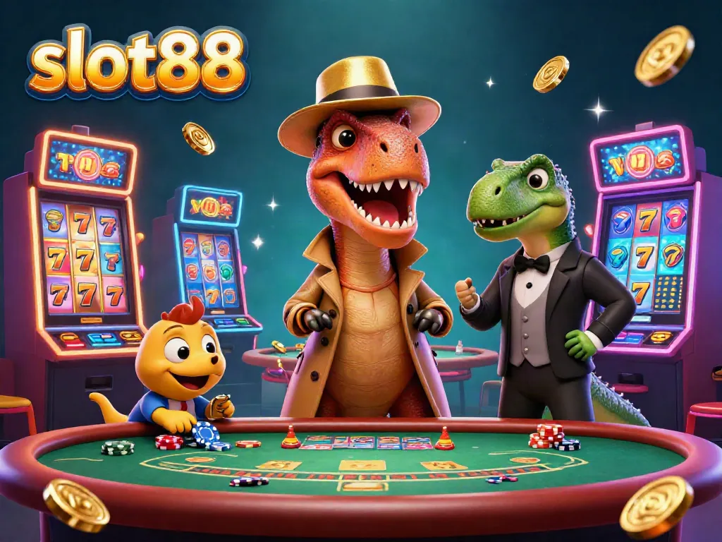 Rasakan sensasi bermain slot88 dengan mesin slot berputar dan karakter lucu di kasino virtual.
